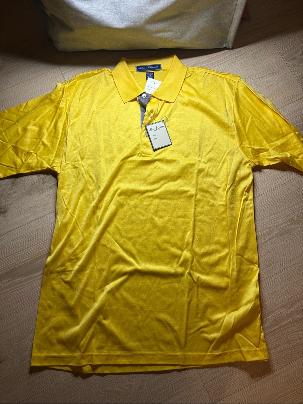 Alan Flusser Bright Yellow Polo Shirt